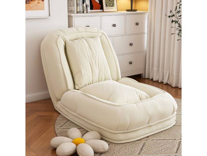 BBWL Schlafsofa 5-fach verstellbar 90–180° Multifunktions-Liege mit Kissen, Klappbares ergonomisch für Wohnzimmer Schlafzimmer Haustier geeignet