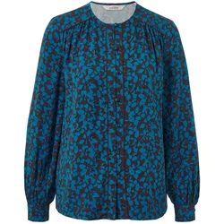 Tchibo - Bluse mit Alloverprint - Damen - Gr. 38 - blau