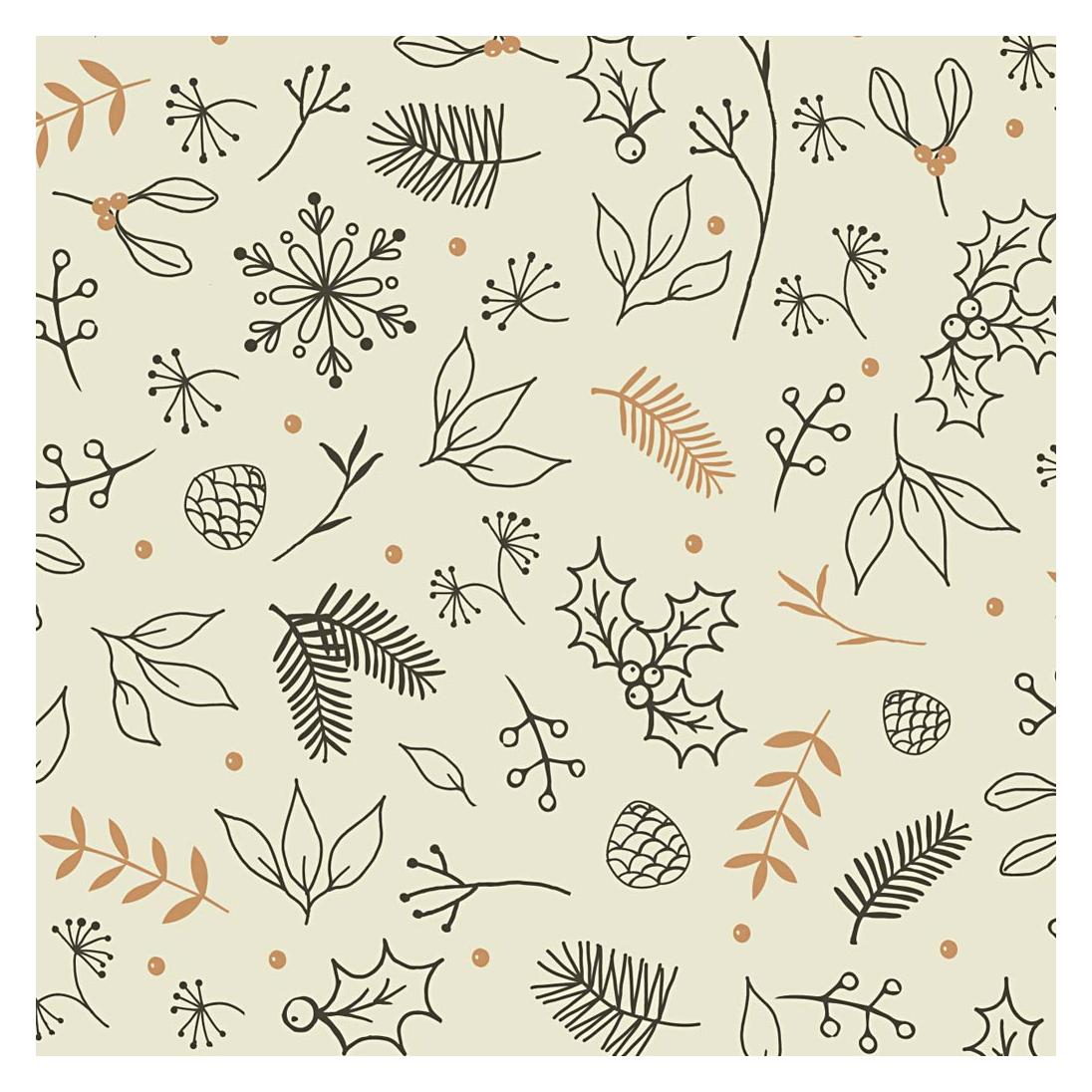 Creativ Company Geschenkpapier 50 cm x 5 m Blumen (1x) (191980)