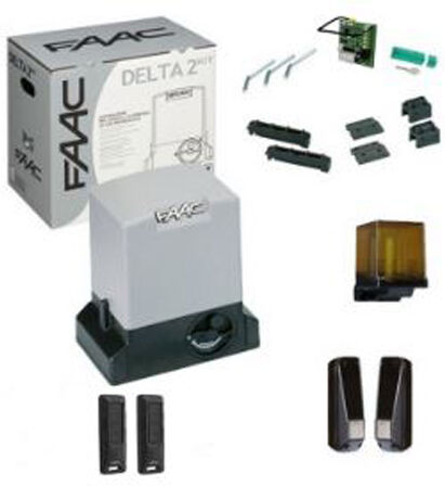 Automatisme pour portail Delta kit intégral 230 V 500 kg new FAAC 105630351