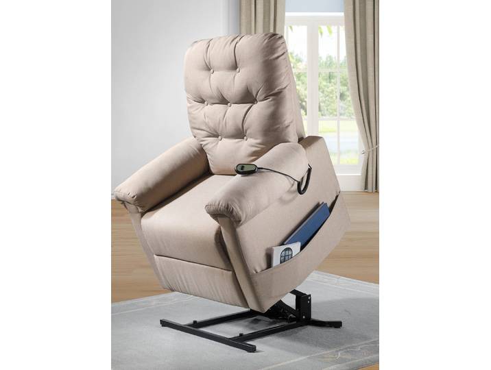 TV-Sessel mit Motor und Aufstehhilfe, Beige