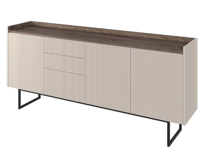 yourhouse24 Kommode LAGO LG-04 mit Beleuchtung Beige