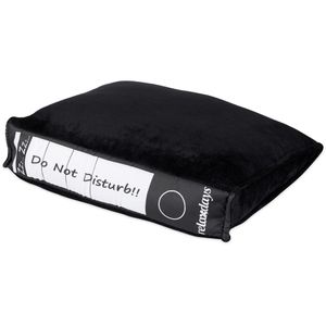 Relaxdays Sofakissen Bürokissen, schwarz, mit Bezug aus Polyester, 31x28 cm