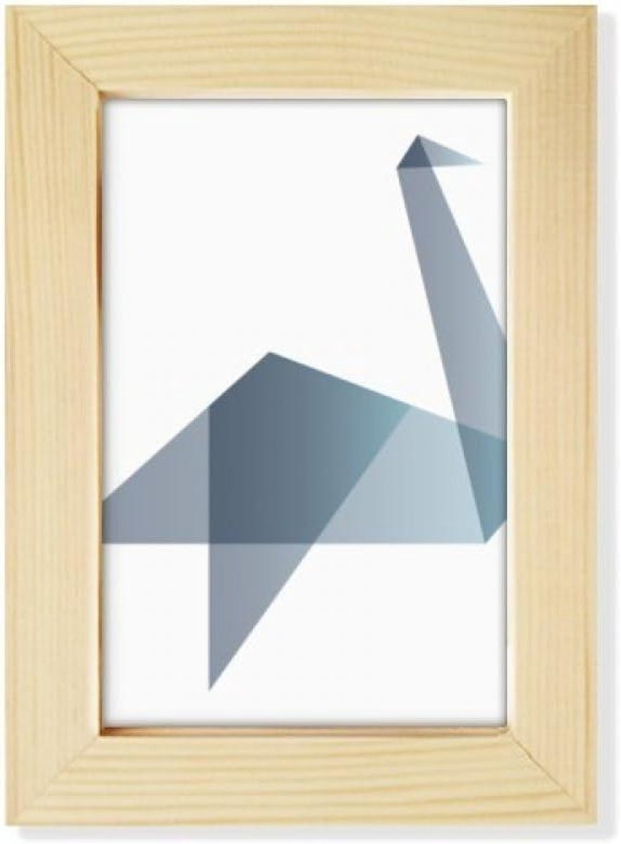 Houten Fotolijst Abstracte Eend Multicolor 5x7 Inch