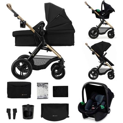 Kombi-Kinderwagen KINDERKRAFT "MOOV 2 XL", Kinder, schwarz, Stahl, Kinderwagen, mit Luftreifen