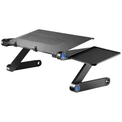DLH Adjustable & Foldable Stand For Laptops, Notebook Ständer, Schwarz