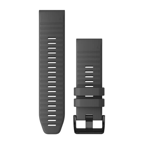 Garmin QuickFit 26-Uhrenarmbänder Schiefergraues Silikon