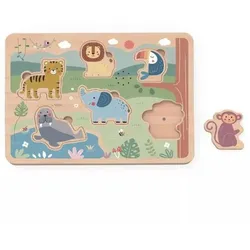 Tooky Toy: Tierpuzzle mit Tiergeräuschen