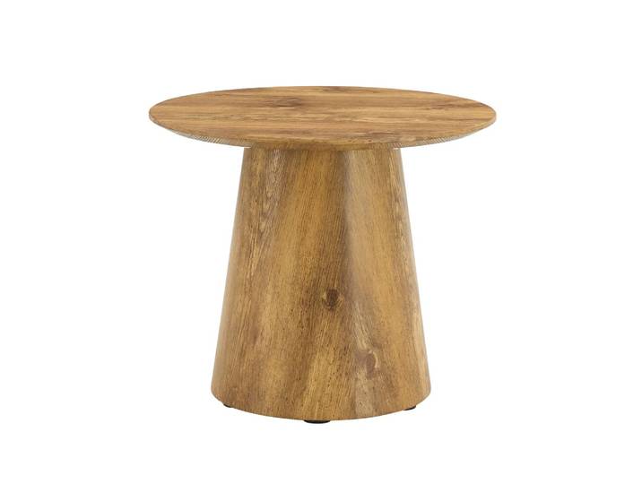 Table d'appoint ronde, bouts de canapé design, bois d'ingénierie