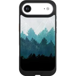 Nivocase Hülle für Apple iPhone Air Handyhülle NIVOcore Case Schwarz Abstrakt Baum Wald (Apple iPhone Air), Smartphone Hülle, Schwarz
