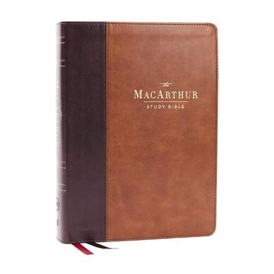 LSB, MacArthur Study Bible, Brown Leathersoft, Comfort Print, Gebundene Ausgabe von John F. MacArthur, Thomas Nelson, 978-1-4003-3973-0