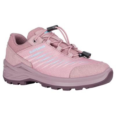Wanderschuh LOWA "ZIRROX II GORE-TEX LO JR", Kinder, Gr. 37, rosa (altrosa, rose), Synthetik, Textil, Schuhe Wanderschuh, wasserdicht dank Gore-Tex Membrane