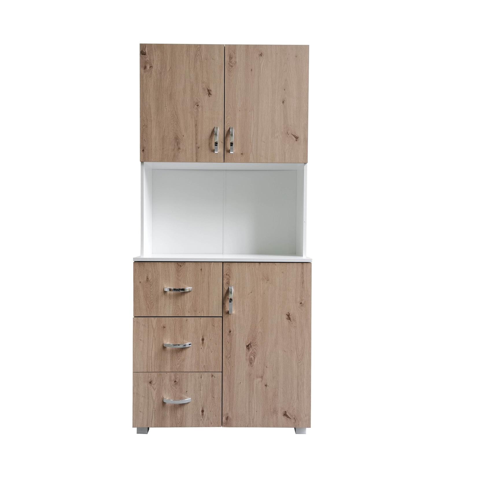 HTI-Living Küchenschrank Weiß Artisaneiche Blanca
