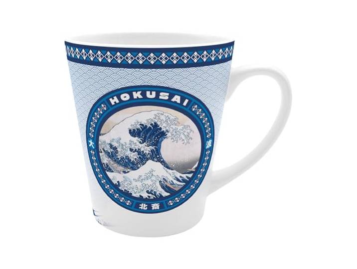 ABYSTYLE – Mug HOKUSAI La Grande Vague – Produit Officiel – 250 ml – Céramique Haute Qualité – Œuvre d’Art Japonaise Classique