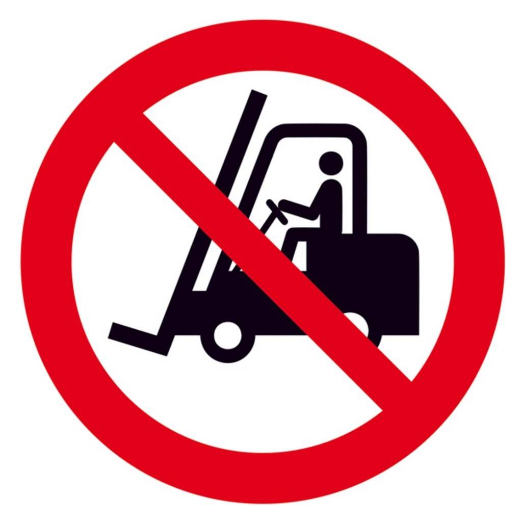 SafetyMarking Verbotsschild Für Flurförderzeuge verboten (11.A6110)