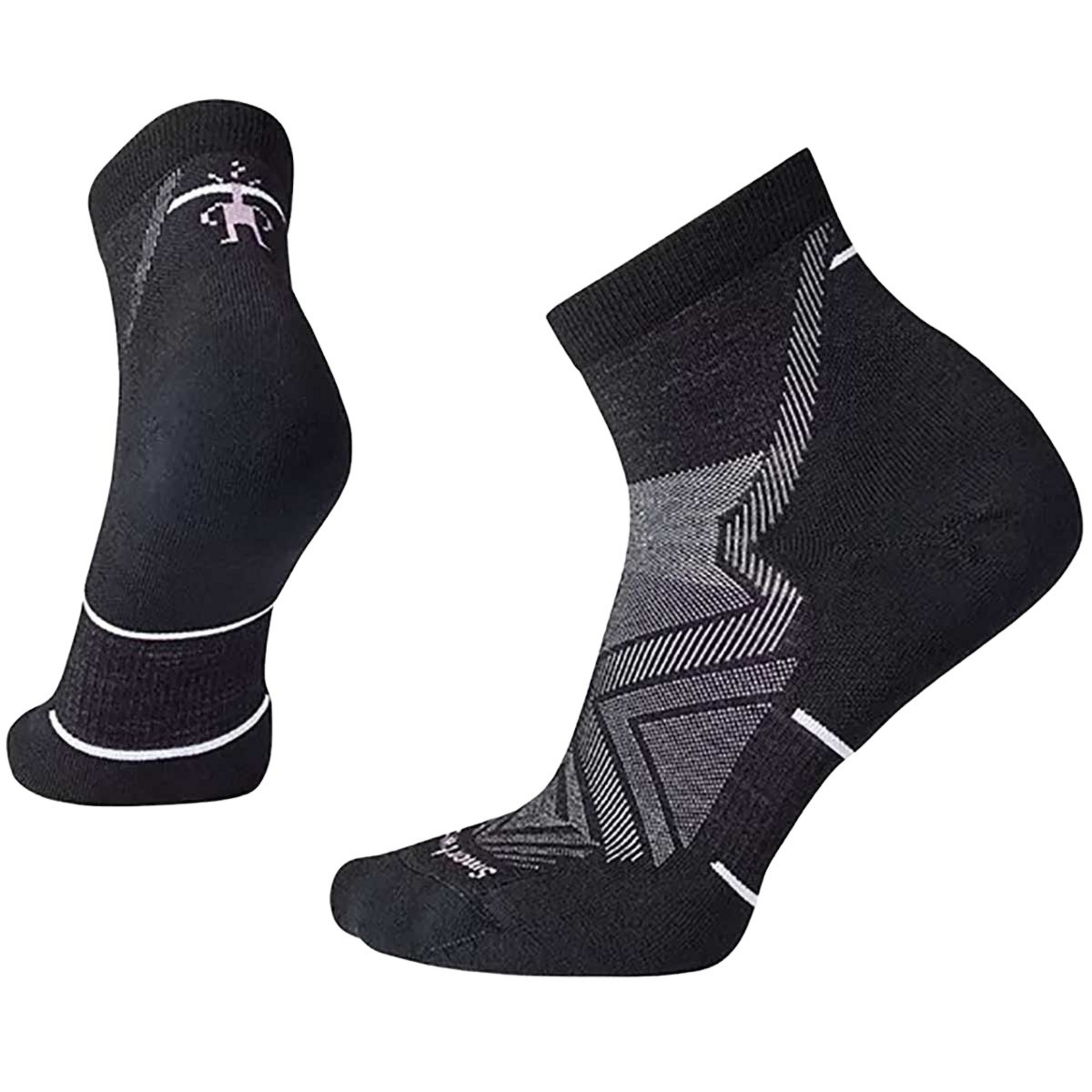 Smartwool Run Targeted Cushion Ankle Damen Laufsocken schwarz Größe 34 Trailrunning | Laufen Widerstandsfähig Merinowolle