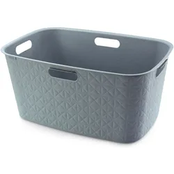 Wäschekorb SOFTEX (LBH 57x37x27 cm) - blau - LBH 57x37x27 cm