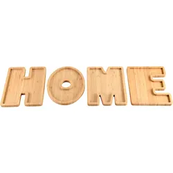 KESPER Servierbretter Snackbrett Holzbrett Tablett Brett Bambus 4er-SET HOME