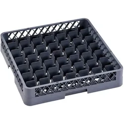 Gläserkorb für Geschirrspüler, 500 x 500 x 100 mm, 49 Segmente, 65 x 65 mm