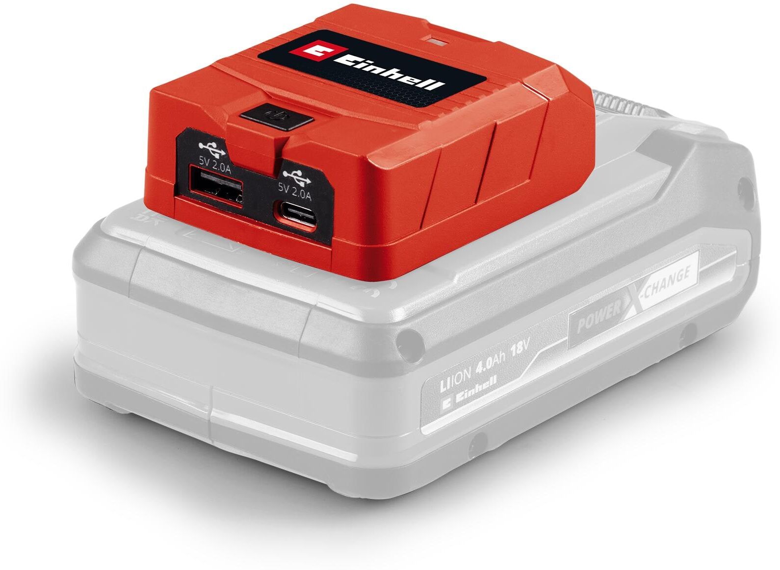USB-Adapter EINHELL "TC-CP 18 Li USB A/C-Solo", rot, Adapter, USB-Adapter rot Einheitsgröße