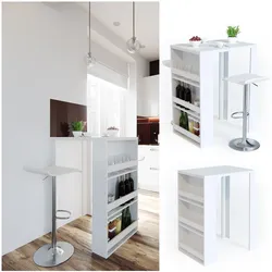 VICCO Bartisch Bar Tresen Weiß Bartresen Stehtisch Tisch Tresentisch Bistrotisch Küche