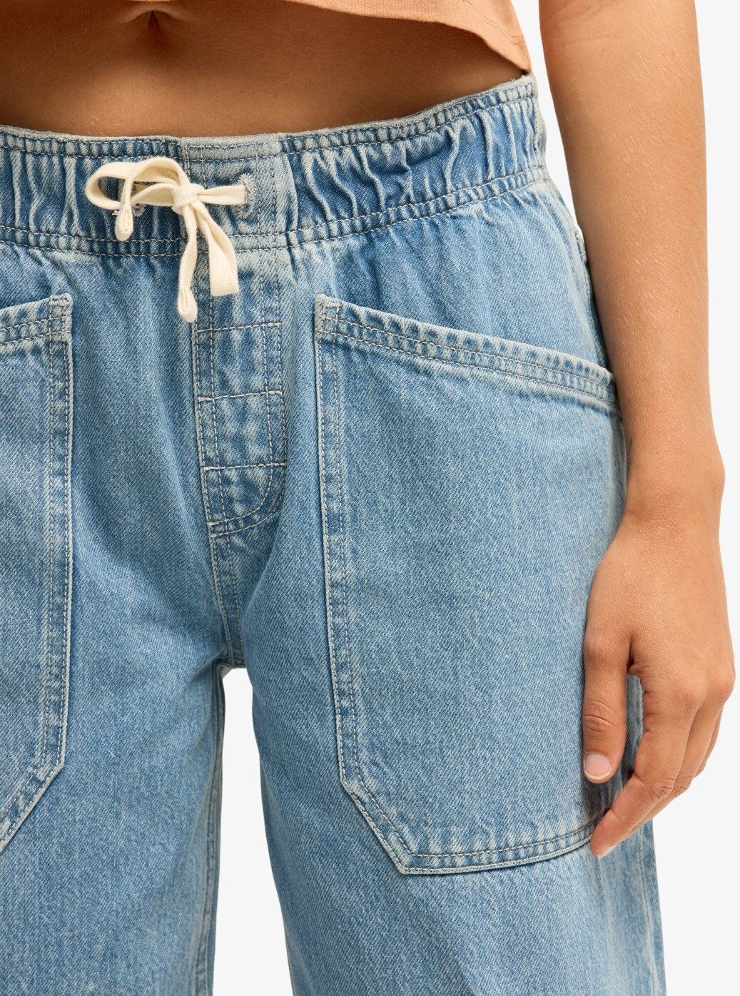 Gerade Jeans BILLABONG "ZONTE DENIM", Damen, Gr. S, N-Gr, blau (surf spray), Jeans, Obermaterial: 100% Baumwolle, Jeans Gerade Jeans, mit normal-weiter Passform, aus Baumwolle, atmungsaktiv surf spray S, N-Gr