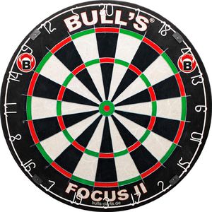 Bulls Dartscheibe Focus II Bristle Board, aus Sisal, für Steeldarts