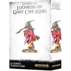 Games Workshop Warhammer AoS - Gloomspite Gitz Loonboss sur Giant Cave Squig