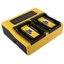 Patona Dual LCD USB Ladegerät f. Casio NP-20 Exilim EXM1 EX-M1 EXM2 EX-M2 EXM20 EX-M20 EXS1 (Kamera Akku Ladegerät), Kamera Stromversorgung
