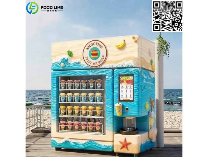 Distributeur automatique de crème glacée et de smoothies aux fruits frais naturels, nouveau design personnalisé, vente en gros