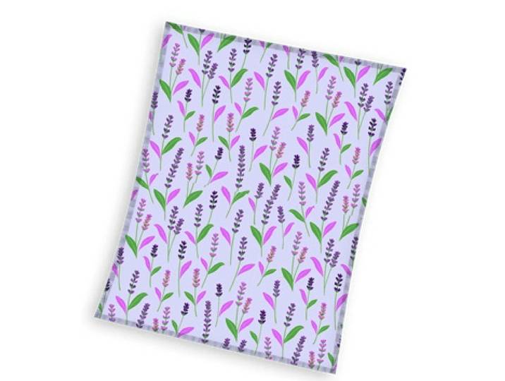 Sweet Home fleece plaid lavendel paars 150x200cm