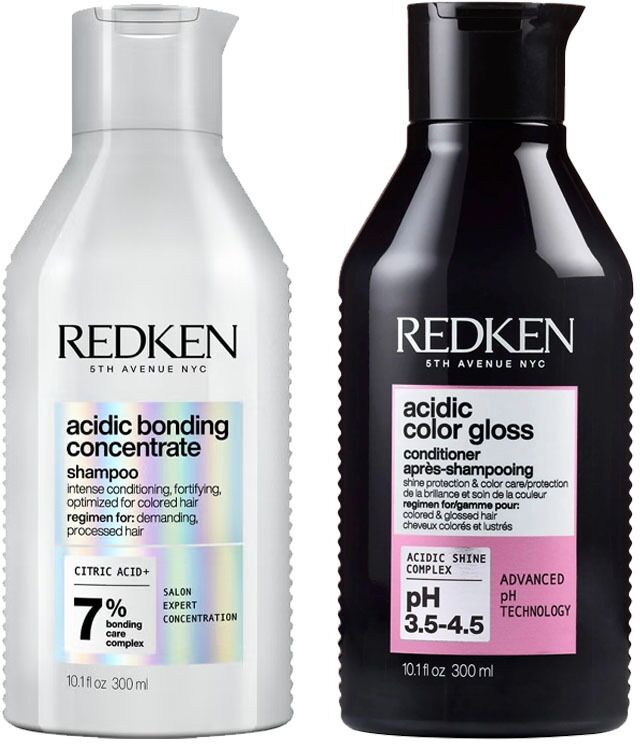 Redken Acidic Bonding Concentrate Shampoo 300ml & Acidic Color Gloss C