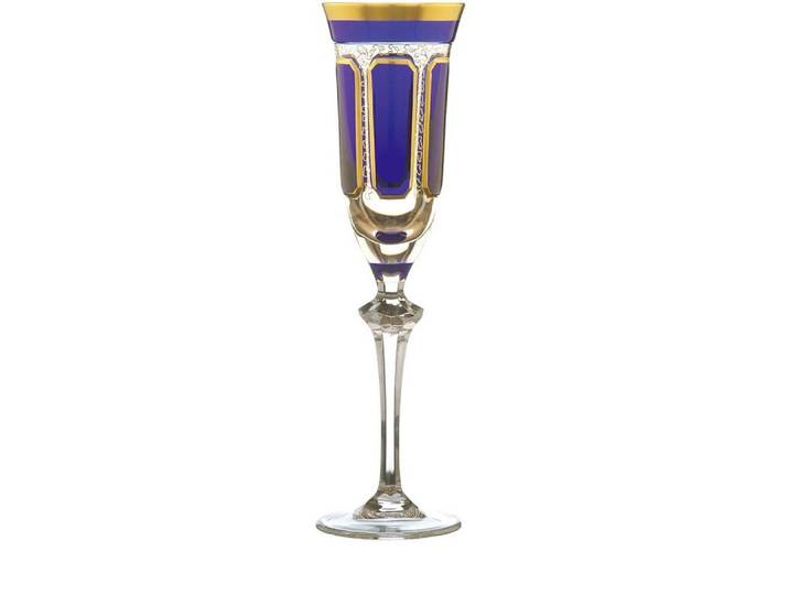 ARNSTADT KRISTALL Sektglas Sektglas Antike kobalt (9 cm) Kristallglas mundgeblasen · handgeschlif