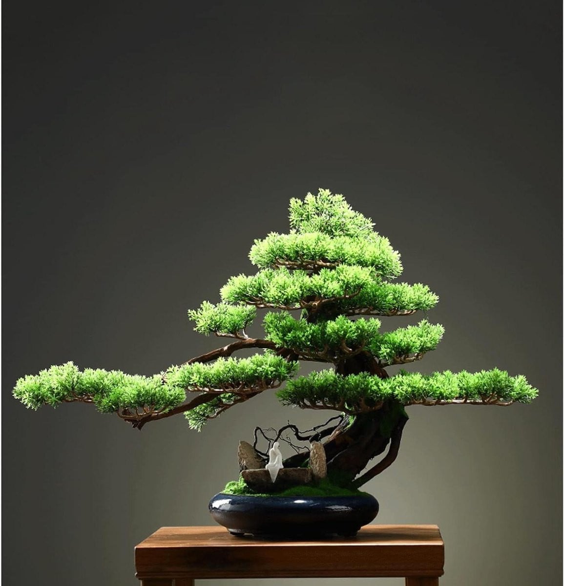 Kunstplant Bonsai met Keramische Pot - Groen