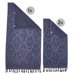 done.® Handtuch-Set PROVENCE ORNAMENTS 100% Baumwolle 3tlg.