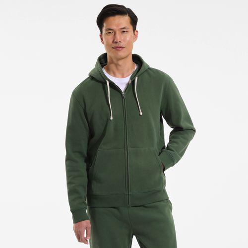 Serious Sweats Kapuzenjacke für Herren, Herren, size: regular, Grün, Baumwoll-Mischung/Polyester-Mischung, by Lands' End