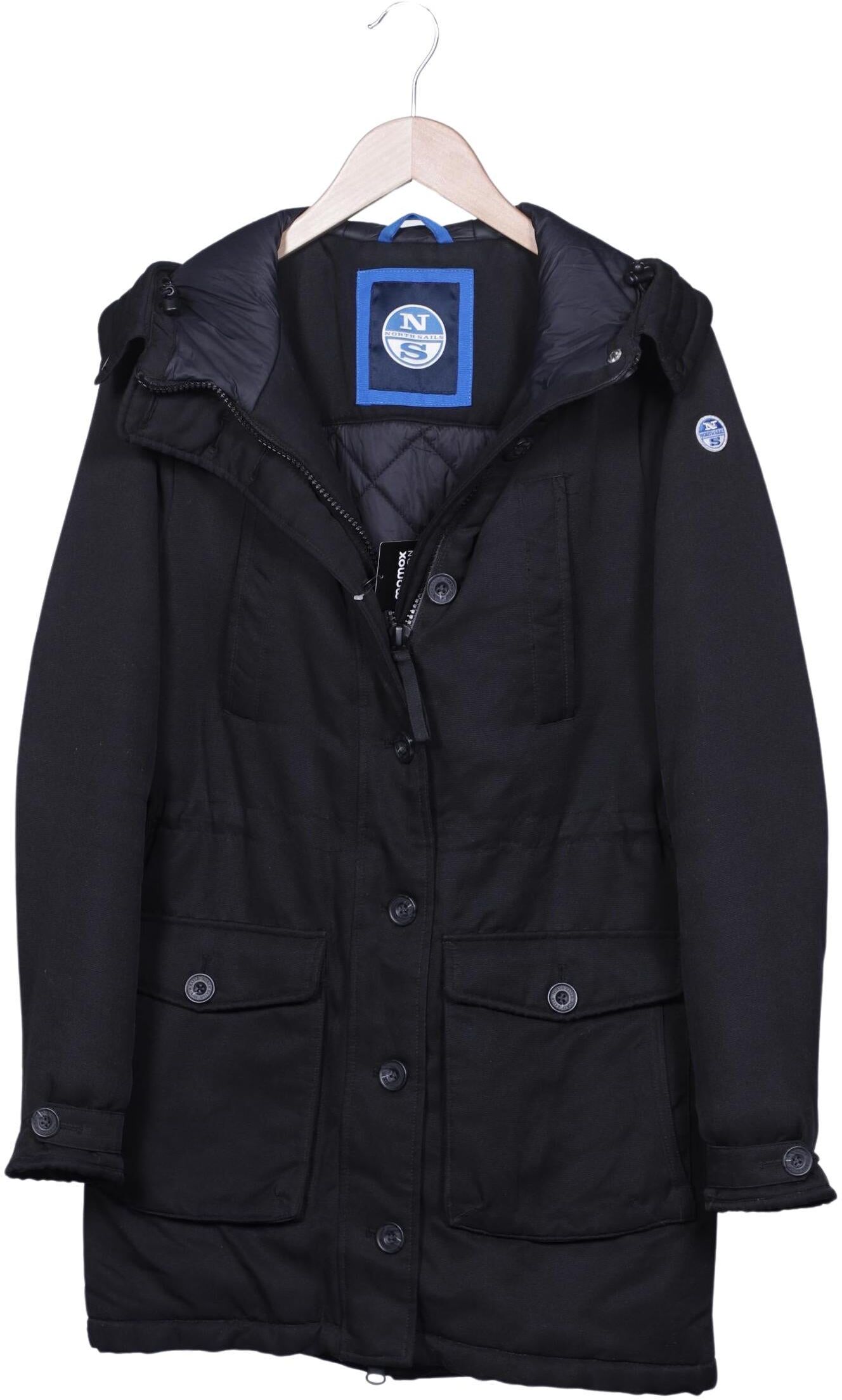 north sails Damen Mantel, Schwarz, Gr. XS, Synthetik / Tex / Membran - Second Hand