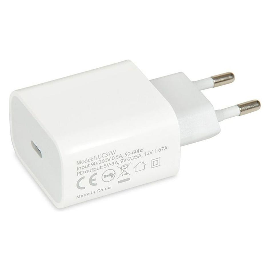 iBox C-37 USB-C PD20W WALL CHARGER USB-C TO LIGHTNING CABLE (20 W, 1 Port) (ILUC37W)