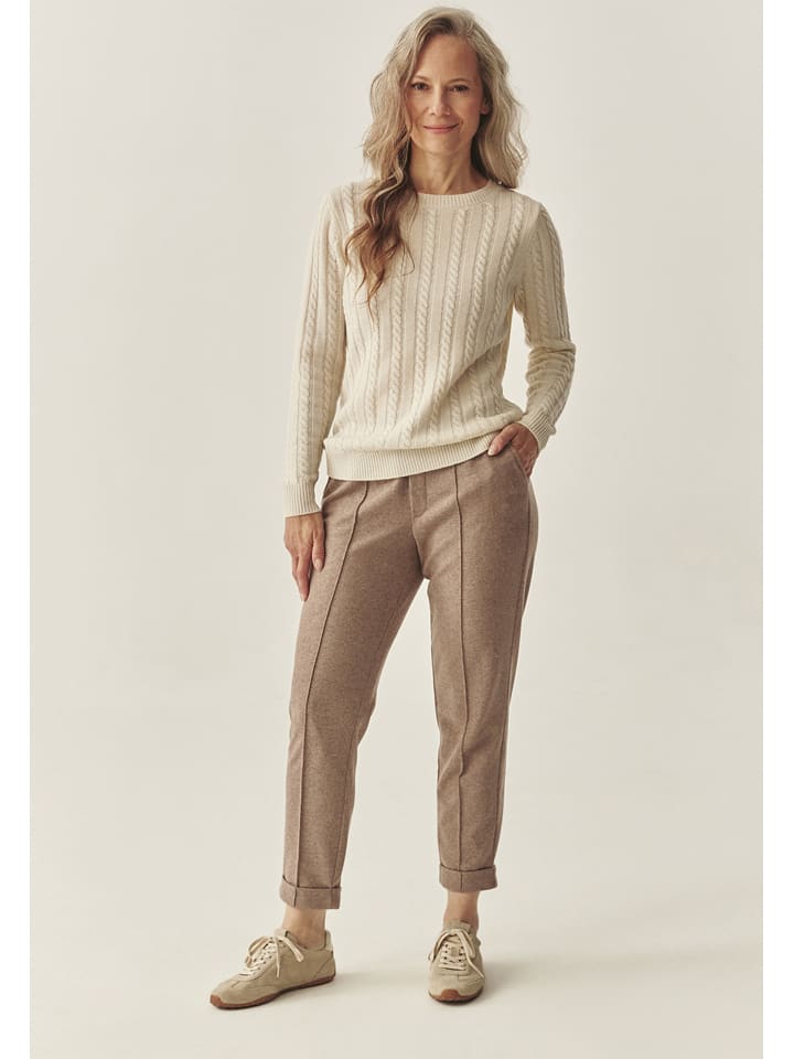 TATUUM Wollpullover in Creme - L