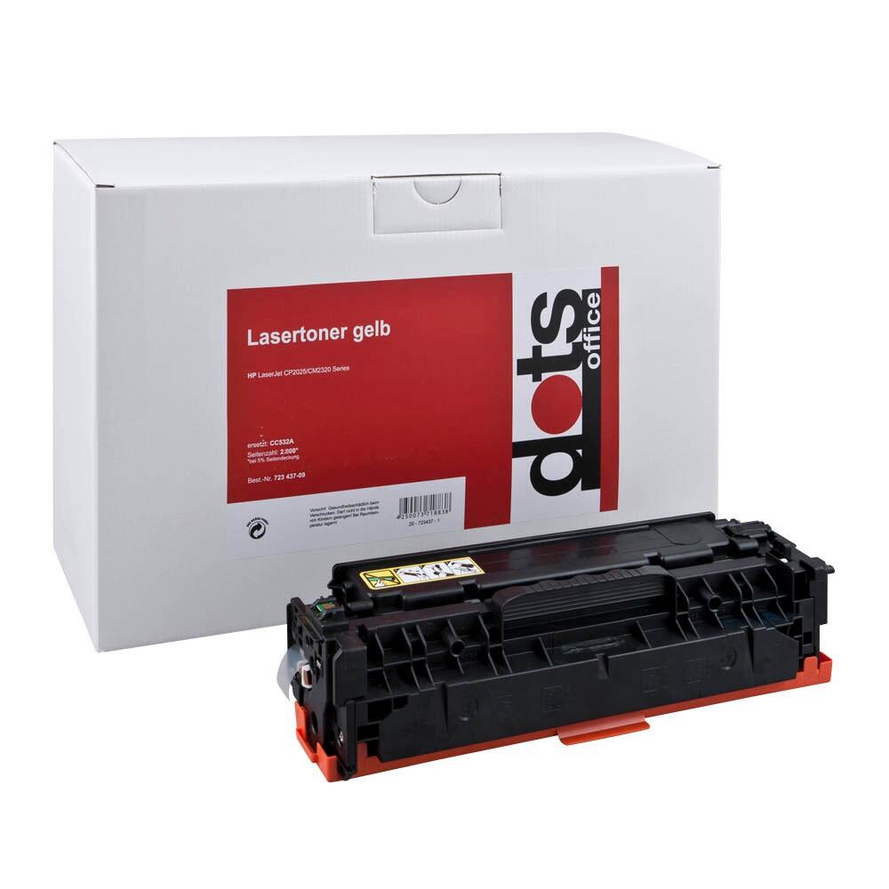 dots Toner kompatibel zu HP 304A (CC532A) gelb 1218,0009-DOTS