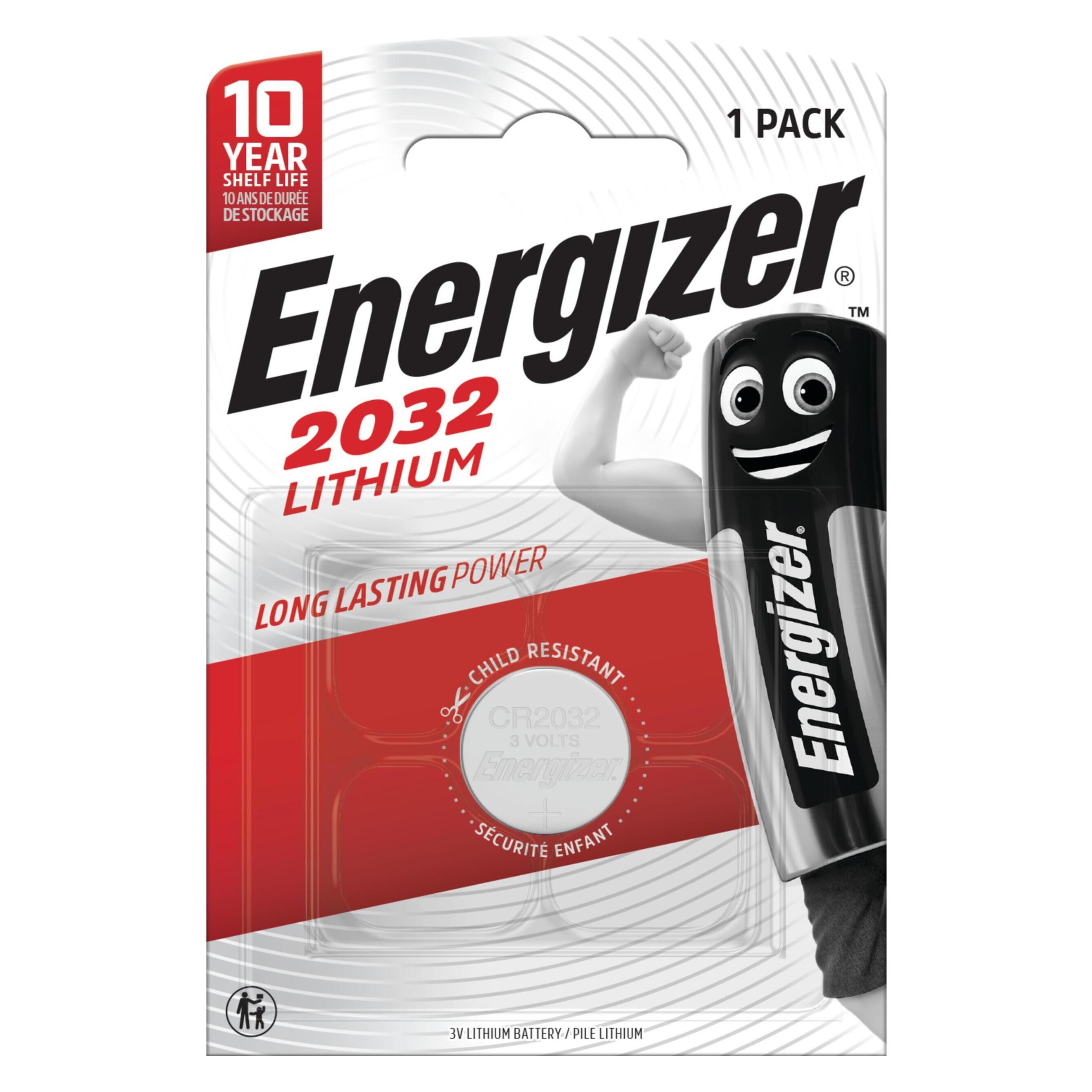 Energizer CR2032 Lithium (1 Stk., CR2032, 240 mAh) (611326)