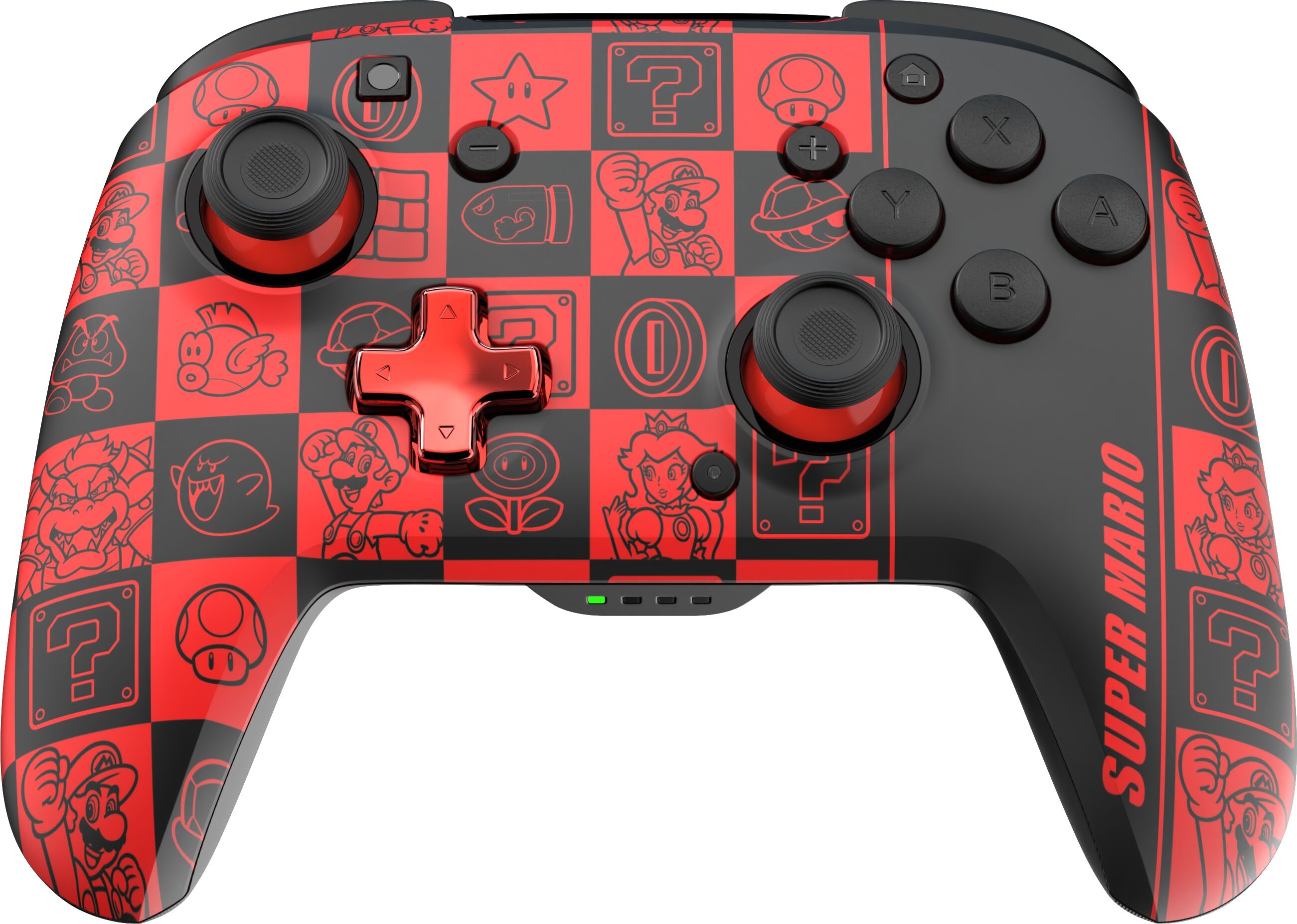 Gamepad "REMATCH GLOW Wireless Controller", rot (rot, schwarz), PDP - PERFORMANCE DESIGNED PRODUCTS, Spielecontroller, Gamepad