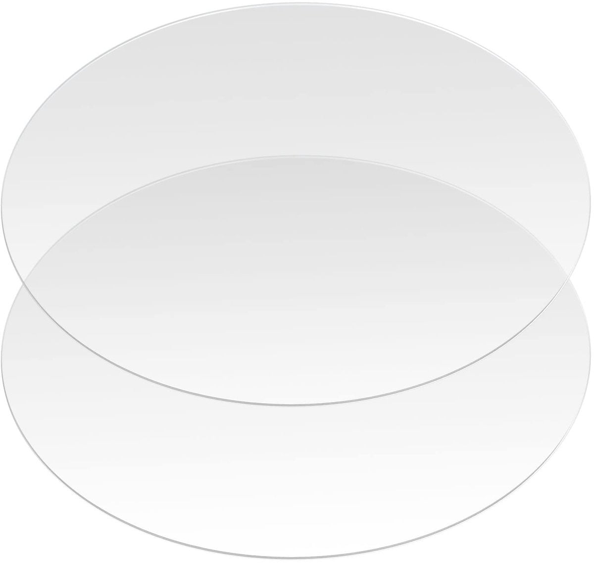 Dailygoods Transparante Ronde Acrylplaten 30 cm voor Fotolijsten en Schilderen