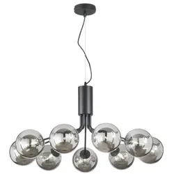 Luce Ambiente Design Pendelleuchte Honey Glas Schwarz