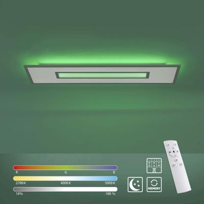 JUST LIGHT LED Deckenleuchte "RECESS", weiß, 1, 1 Stk., Leuchten, dimmbar über Fernbedienung, LED Panels