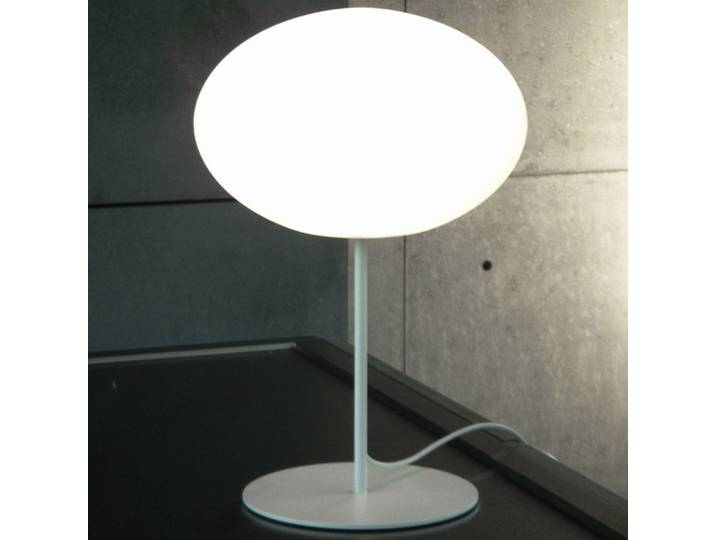 Eggy Pin Tischlampe, Ø 32 cm, weiß/opal - Cph Lighting - Wohnzimmer - Metall