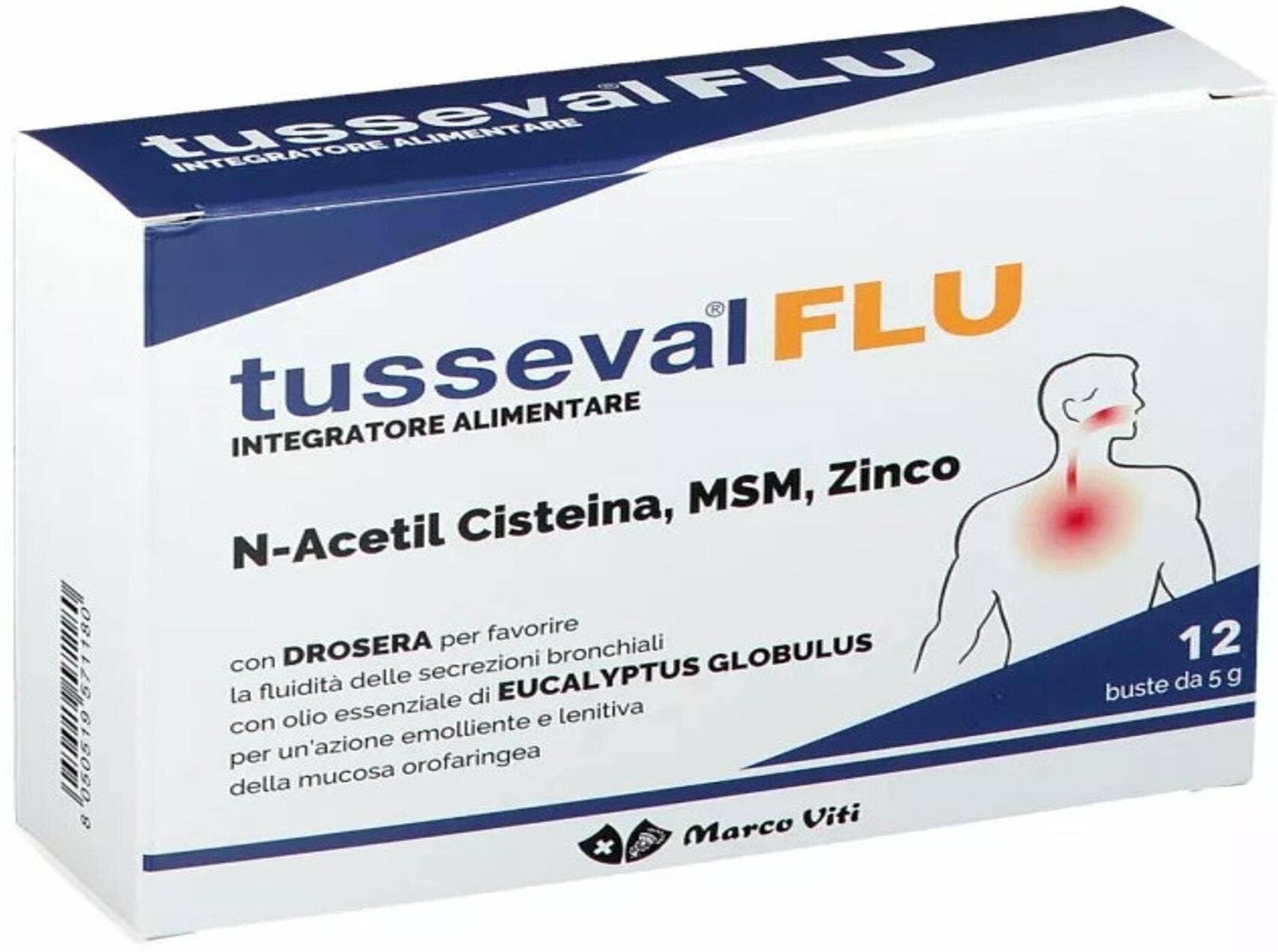 MARCO VITI Tusseval-Flu 12 Buste Da 5 Grammi 