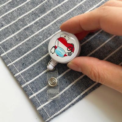 Cute Cartoon Nurse Badge Reel Retractable Badge Holder For Doctors, Nurses & Students y17
