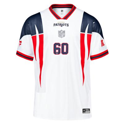 Footballtrikot FANATICS "Fanatics Trikot New England Patriots NFL FxF Fan Top '26", Herren, Gr. XL, weiß (mehrfarbig), 100% Polyester, Trikots