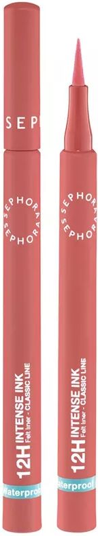SEPHORA - Präziser Intensiver Filzstift-Eyeliner, 12H Intense Ink Felt Liner Classic Line, 1 ml,  Bright coral